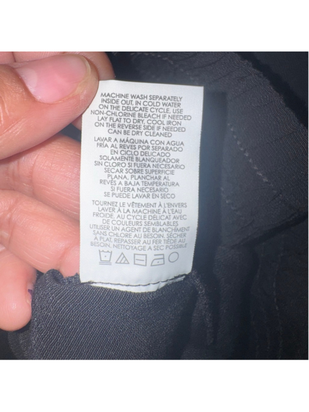 Cabi Cafe Lounger Pants Black Wide Leg Large Pull On - Picture 12 of 12